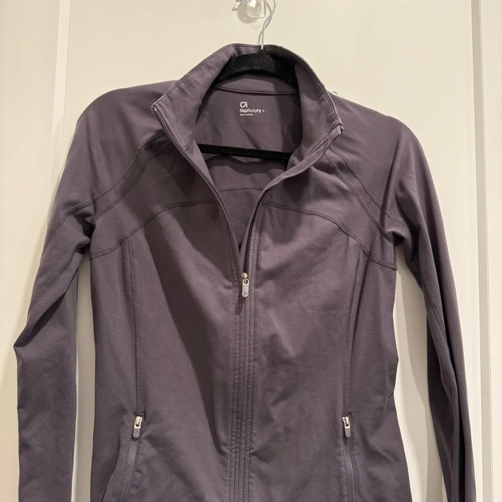 GapBody Vintage Gray Zip Up Athletic Jacket - Picture 7 of 10